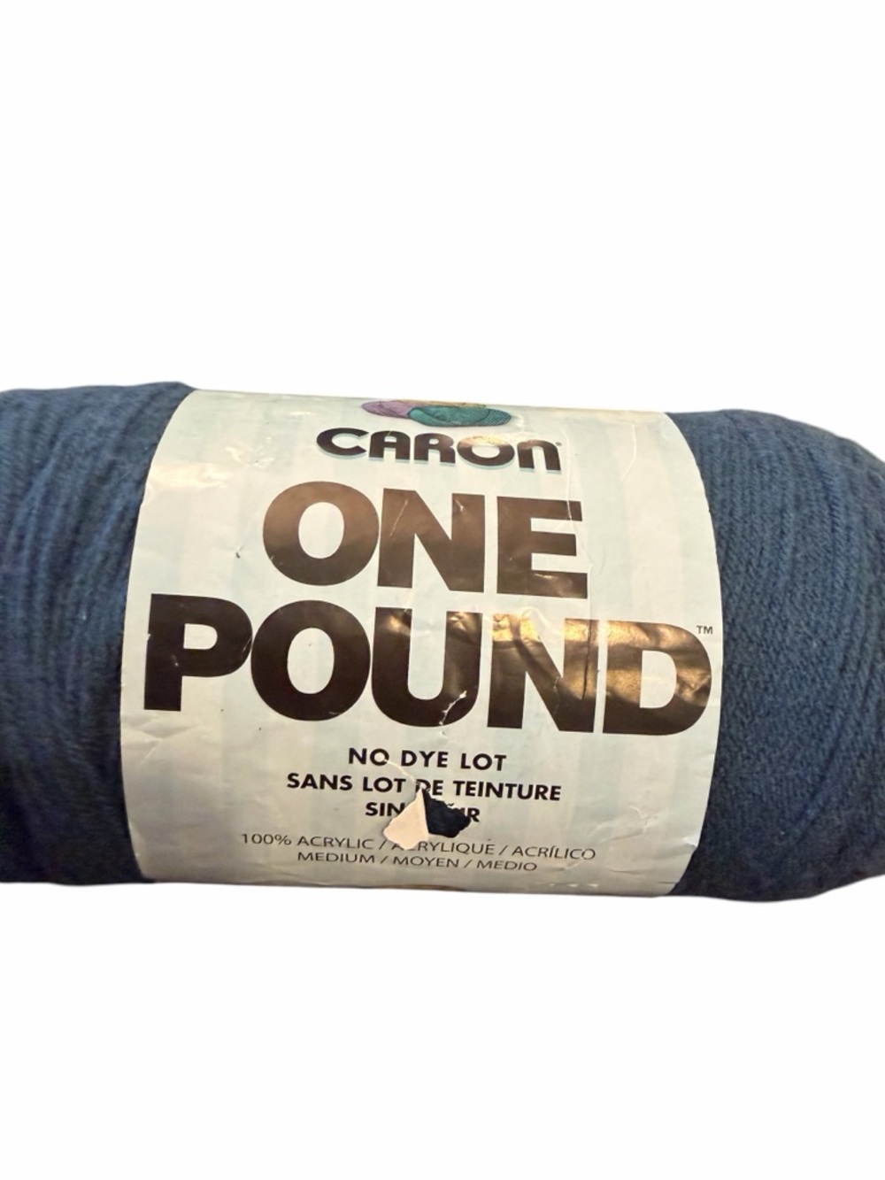 Caron One Pound Yarn Cape Cod Blue 100‎ Acrylic 16 oz 812 yds Knitting Crochet